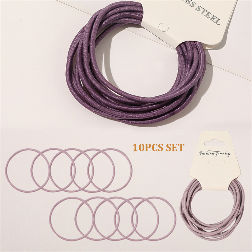 10PCS Women Girls Simple Basic - Silicone Band Women 리뷰 및 가격