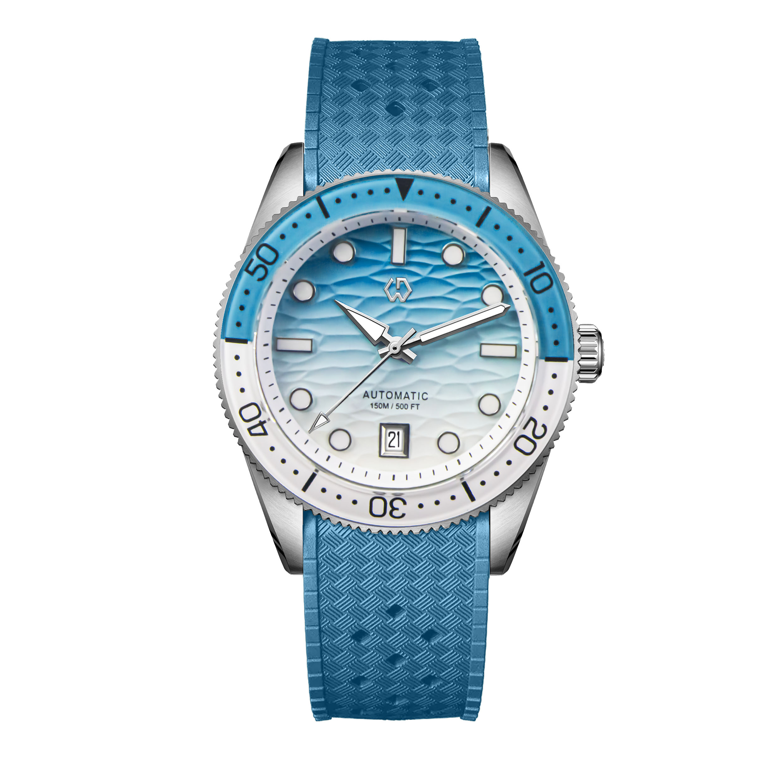 40mm Diver Watch Texture Men's - Rubber Strap Diver 리뷰 및 가격