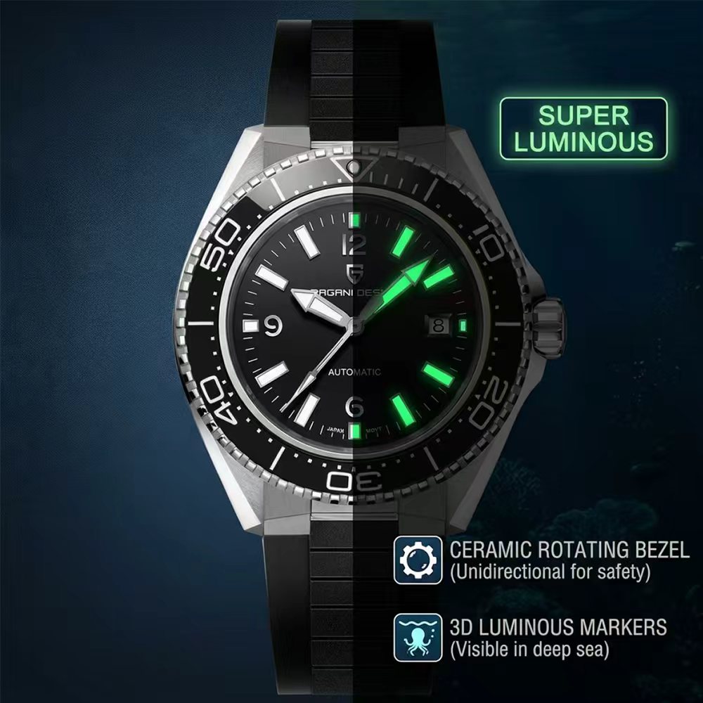 Pagani Design Luxury Men's Aut - Rubber Strap Diver 리뷰 및 가격