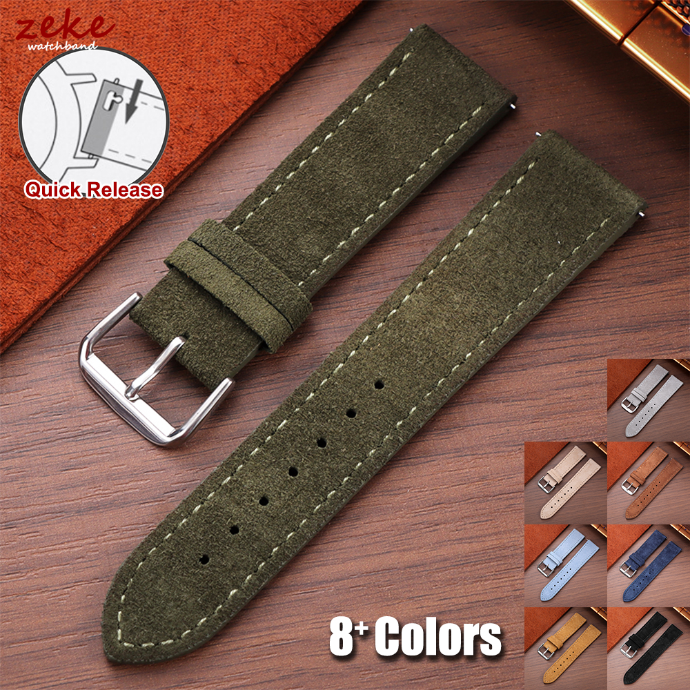 20mm Vintage Suede Cowhide Wat - Suede Strap Watch 리뷰 및 가격