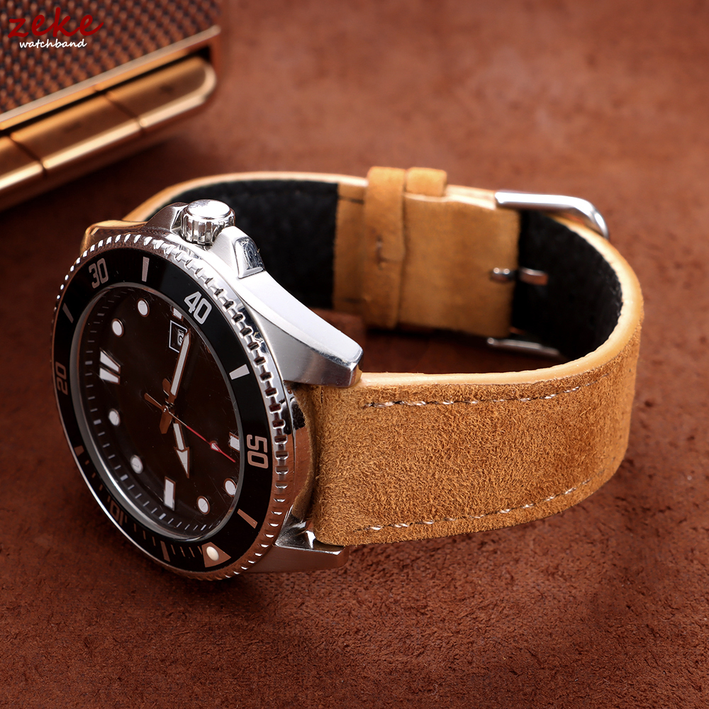 20mm Vintage Suede Cowhide Wat - Suede Strap Watch 리뷰 및 가격