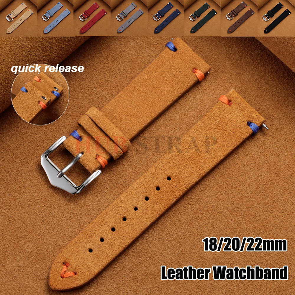 18mm 20mm 22mm Suede Leather S - Suede Strap Watch 리뷰 및 가격