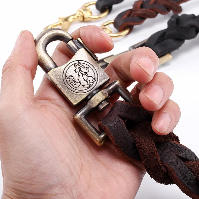 Genuine Leather Dog Leash - To - Leather Strap Quick Release 리뷰 및 가격