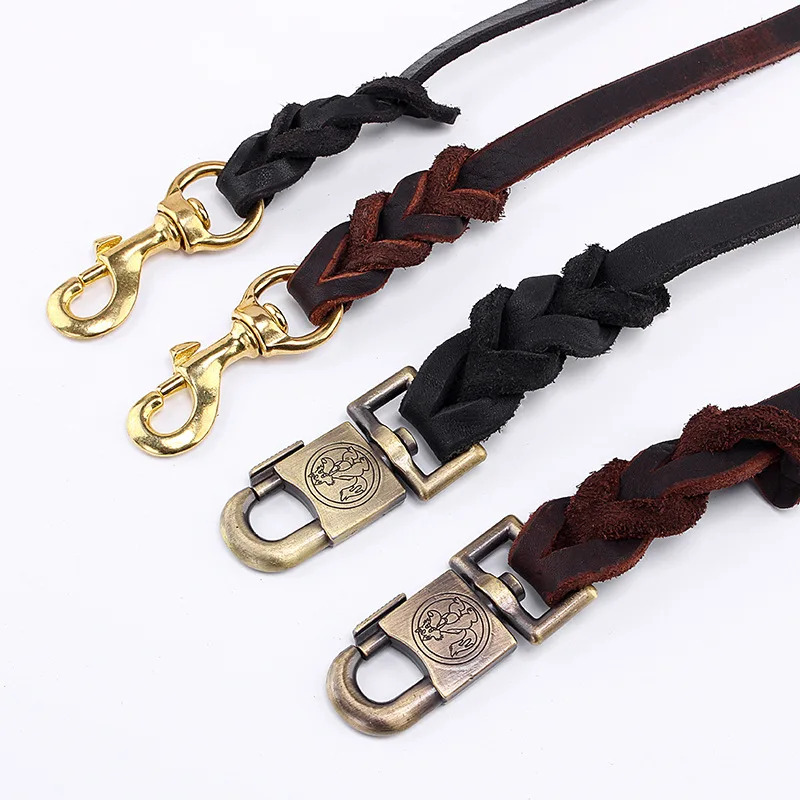 Genuine Leather Dog Leash - To - Leather Strap Quick Release 리뷰 및 가격
