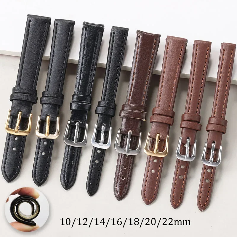 PU Leather Strap 10mm 12mm 14m - Suede Strap Watch 리뷰 및 가격