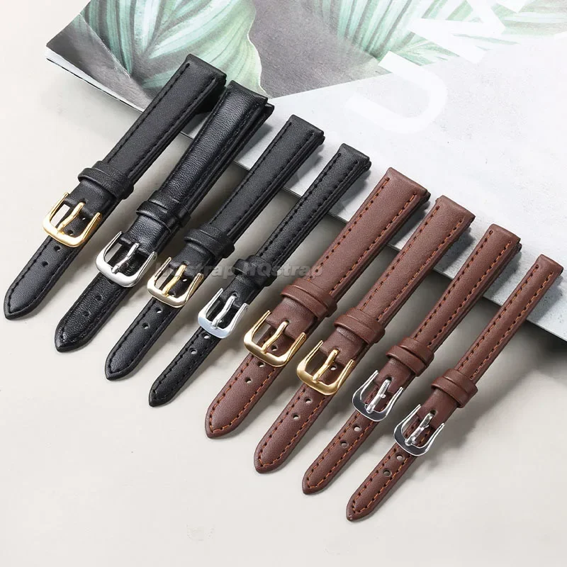 PU Leather Strap 10mm 12mm 14m - Suede Strap Watch 리뷰 및 가격