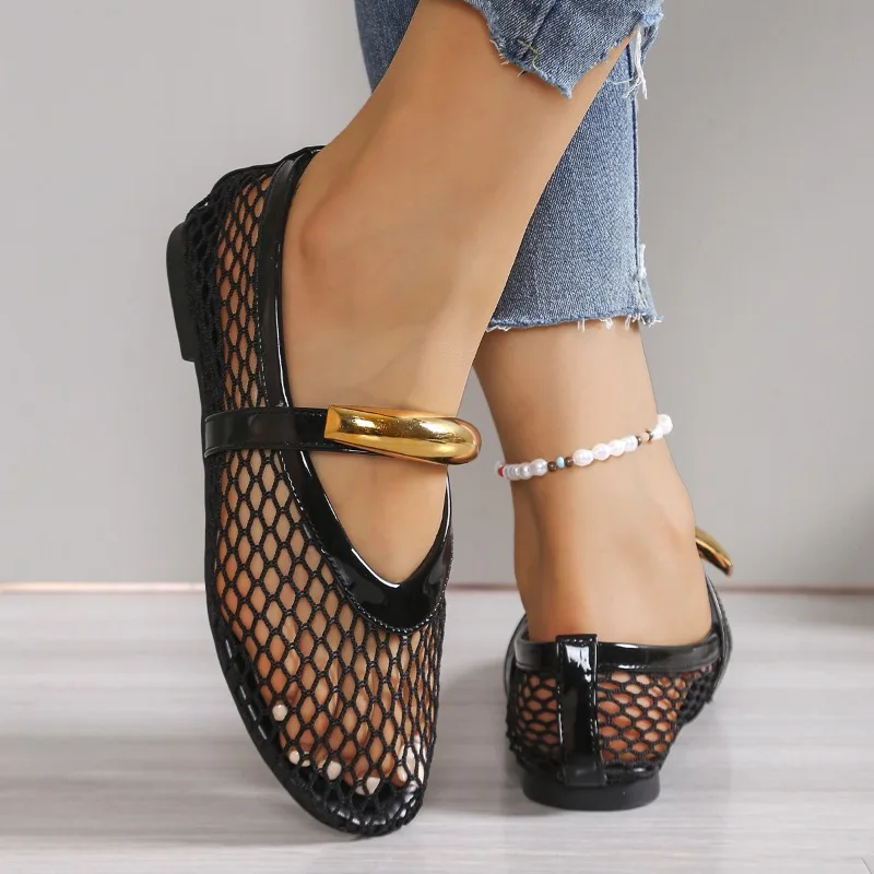 Women's Breathable Summer Roun - Mesh Strap Metal 리뷰 및 가격