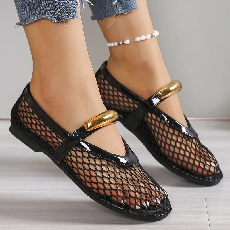 Women's Breathable Summer Roun - Mesh Strap Metal 리뷰 및 가격
