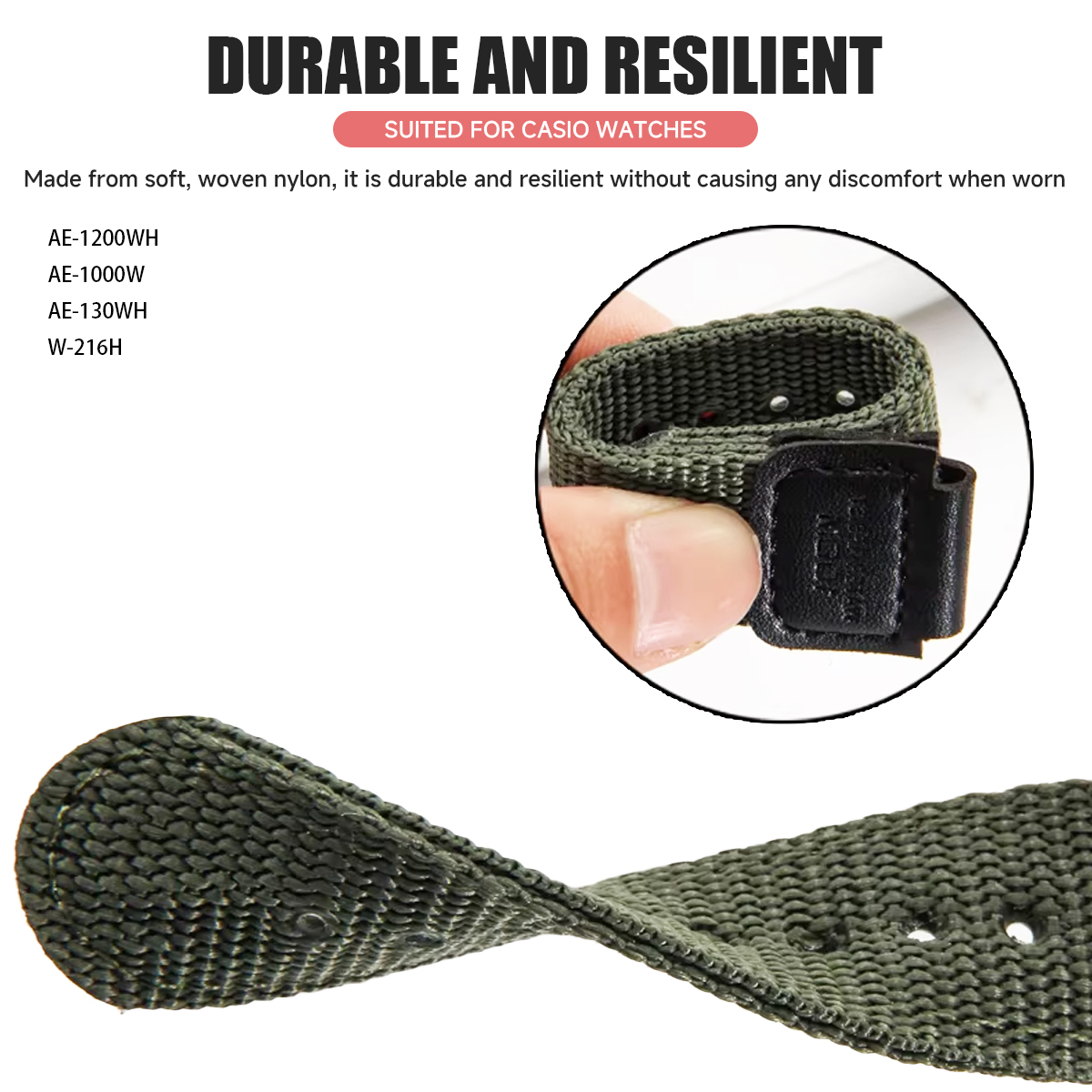 18mm Nylon Strap for Casio AE1 - Canvas Strap Watch 리뷰 및 가격