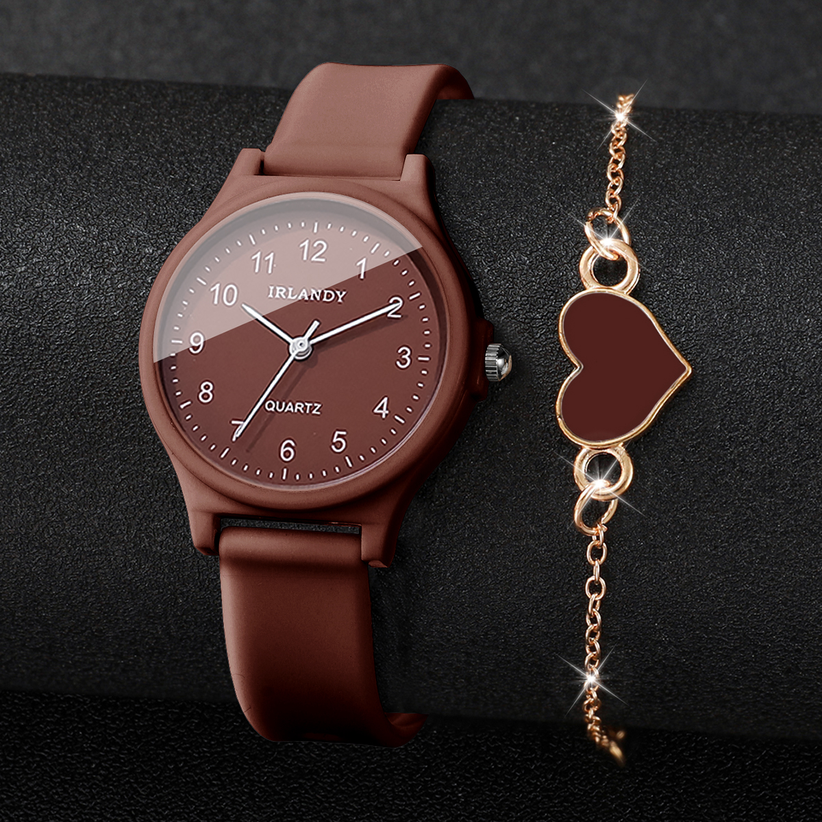 2PCS Fashion Arabic Dial Women - Silicone Band Women 리뷰 및 가격