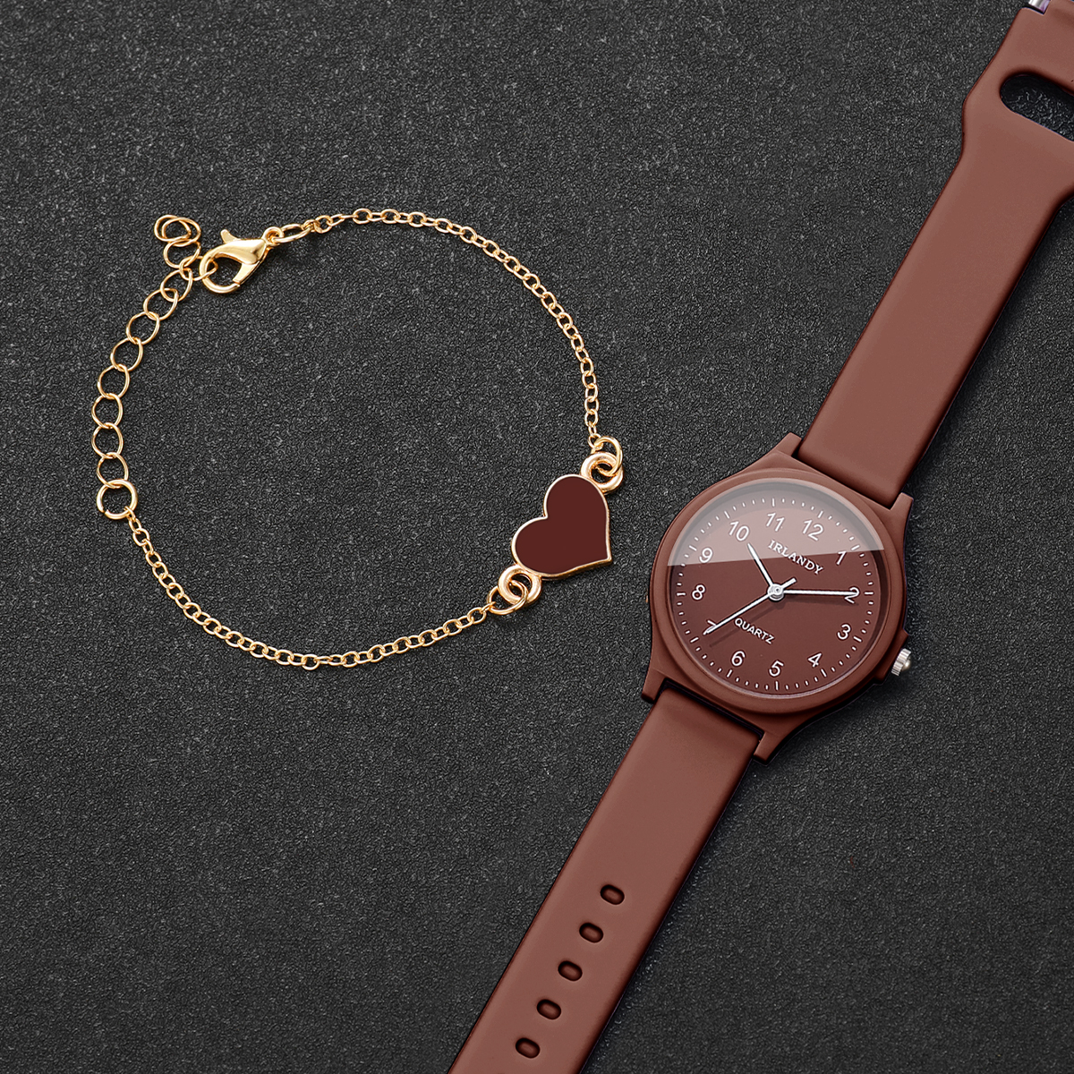 2PCS Fashion Arabic Dial Women - Silicone Band Women 리뷰 및 가격