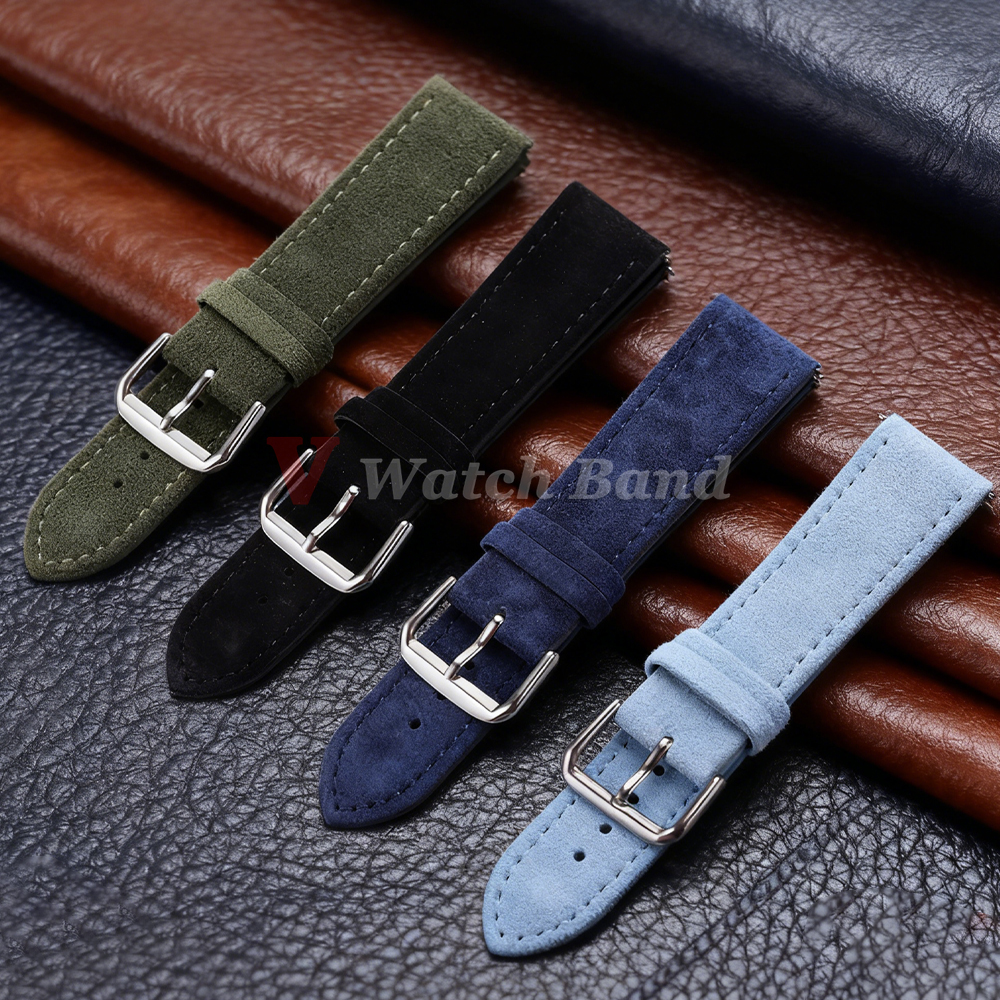18/19/20/22mm Watch Band Genui - Suede Strap Watch 리뷰 및 가격