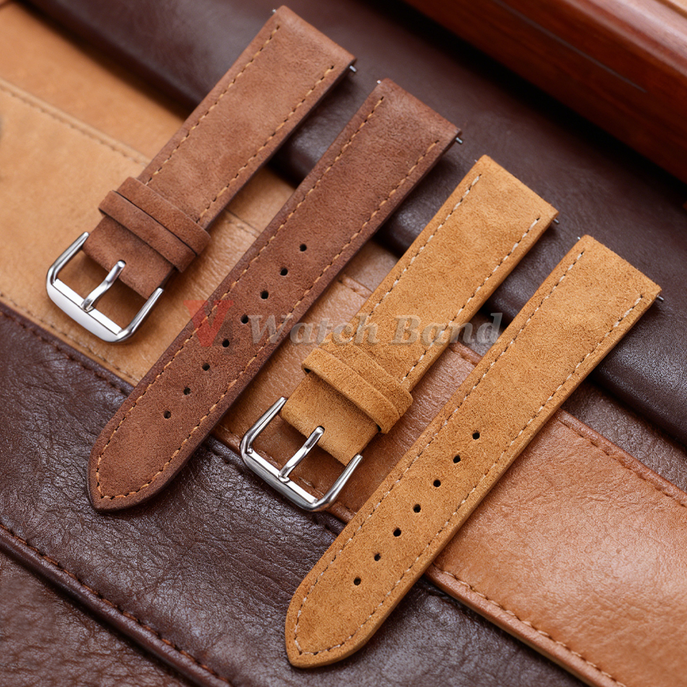 18/19/20/22mm Watch Band Genui - Suede Strap Watch 리뷰 및 가격