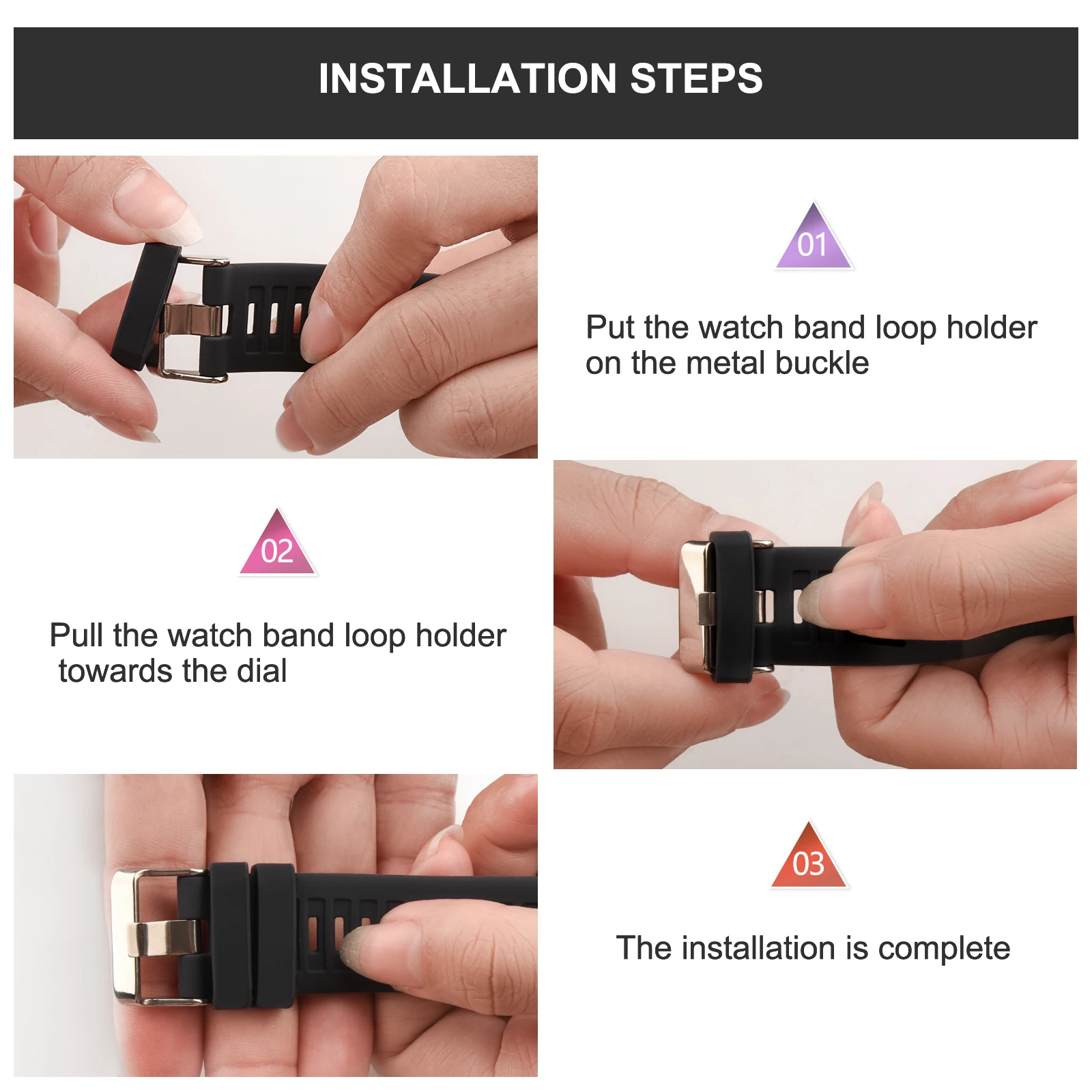 10pcs/5pcs/4pcs Black White Wa - Silicone Watch Band 22Mm 리뷰 및 가격