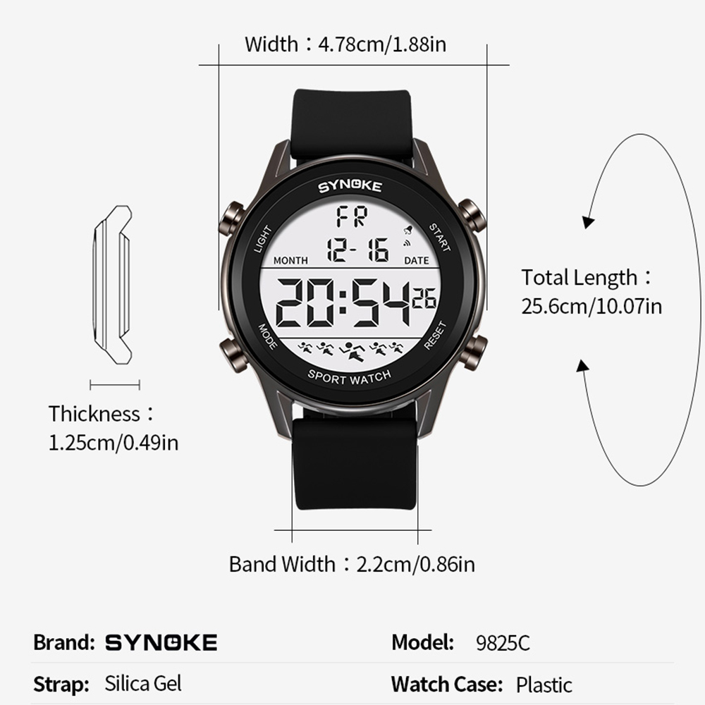 Digital Watches For Men Waterp - Rubber Strap Diver 리뷰 및 가격