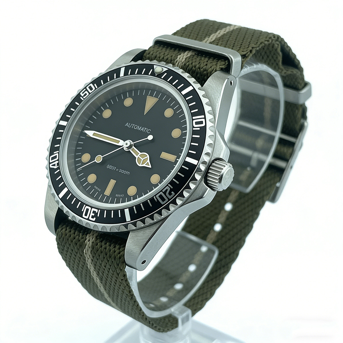 39.5mm Diver Retro watch sapph - Tropic Strap Vintage 리뷰 및 가격