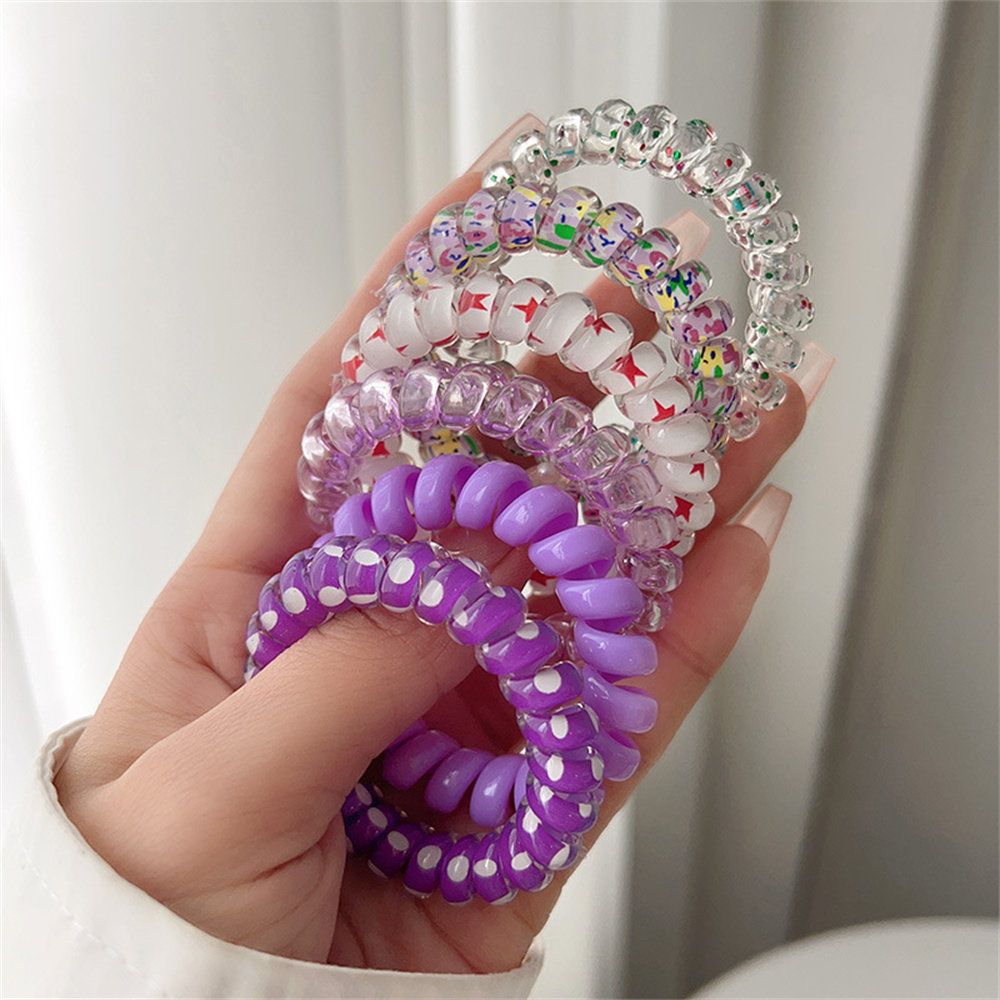 6pcs Sweet Cute Colorful Spira - Silicone Band Women 리뷰 및 가격