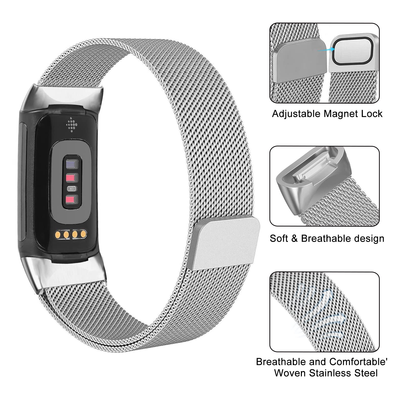 Milanese loop For fitbit charg - Milanese Loop Magnetic 리뷰 및 가격