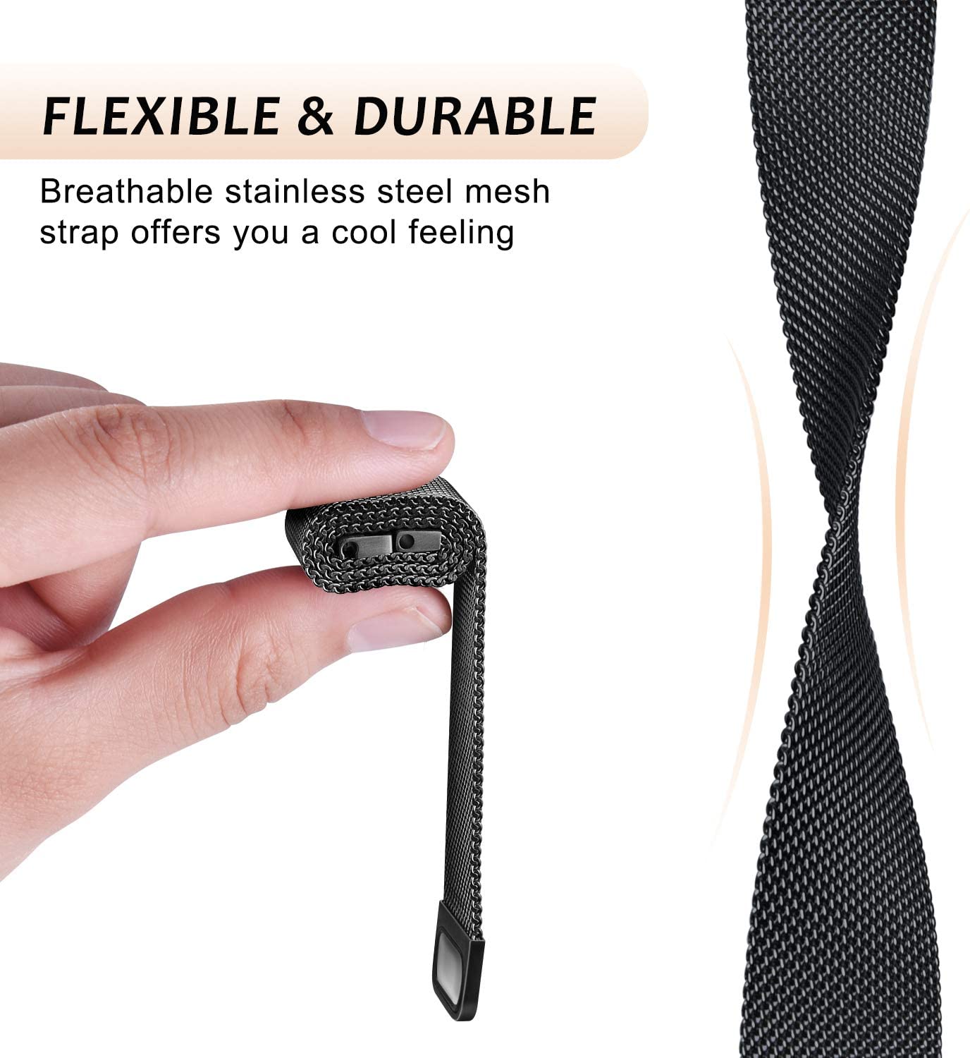 Milanese Loop strap for Fitbit - Milanese Loop Magnetic 리뷰 및 가격
