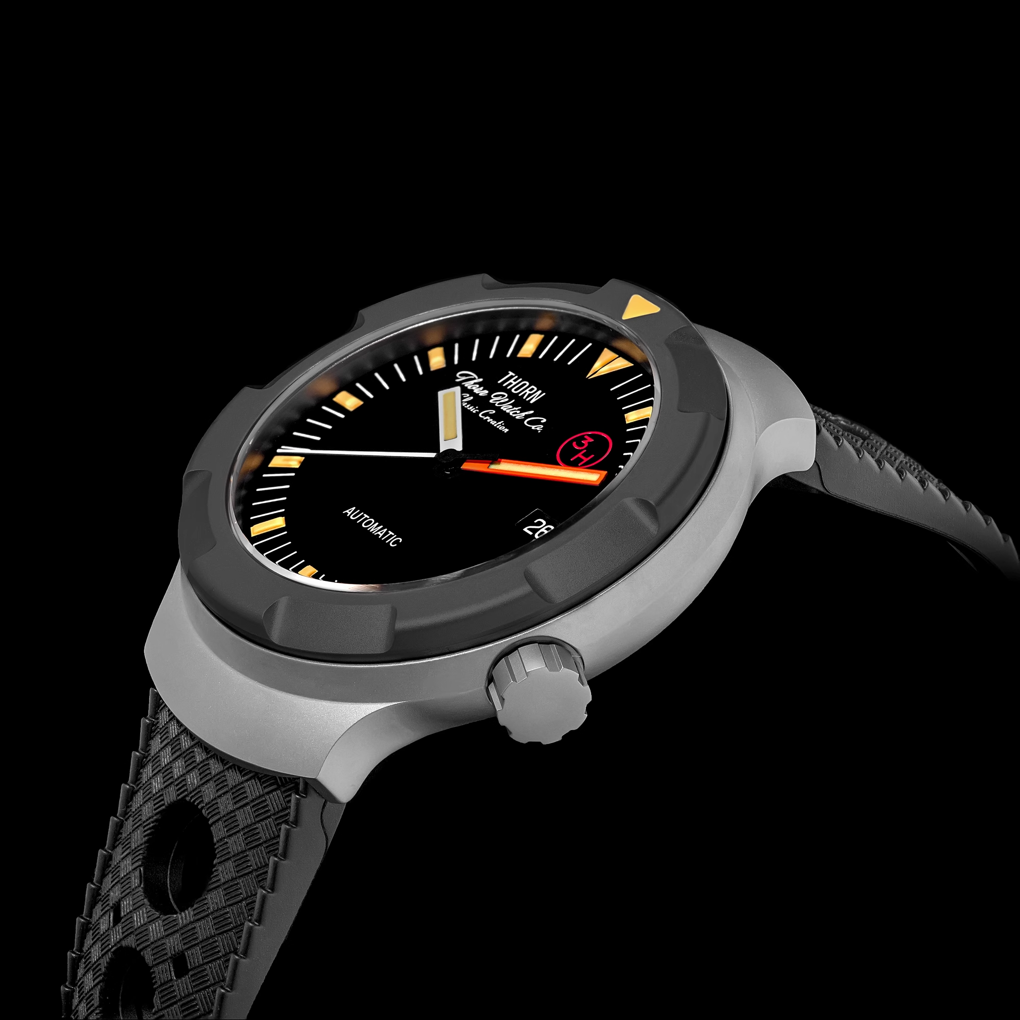 Thorn 42mm Men's Retro Titaniu - Rubber Strap Diver 리뷰 및 가격